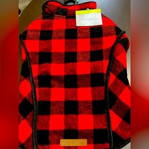 NEW & Unworn Fall/Winter Eddie Bauer Red & Black Gingham Checked Jacket - Size L
